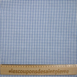 Coton Vichy 3mm bleu clair