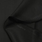 Tissu tailleur laine mélangée sergé réglisse