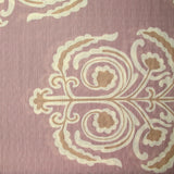 Crêpe imprimé l’atelier des fleurs fond vieux rose