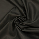 Tissu tailleur laine mélangée sergé noir et marron foncé