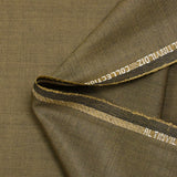 Tissu tailleur laine mélangée sergé noir et beige doré