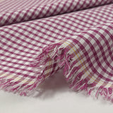 3 mm Plum Gingham Algodón