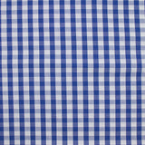 Coton Vichy 9mm bleu roi
