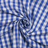 Coton Vichy 9mm bleu roi
