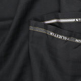 Tissu tailleur laine mélangée à carreaux noir