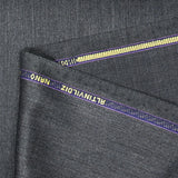 Tissu tailleur laine mélangée sergé gris