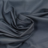 Tissu tailleur laine mélangée sergé bleu fond noir