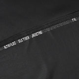 Tissu tailleur laine mélangée sergé noir