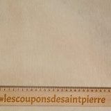 Velours polyester fines côtes sable