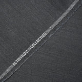 Tissu tailleur laine mélangée sergé gris bleuté chiné
