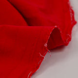100% Coton lavé rouge