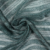 Mousseline imprimée bande satin léopard vert