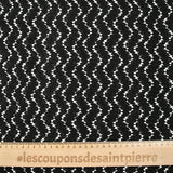 Dentelle polyester nuage noir