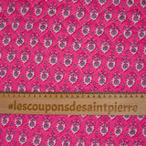 Coton matelassé double face Sandhya rose au mètre