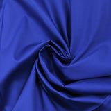 Popeline de coton satinée bleu électrique
