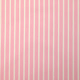Coton tissé-teint Rudy rayé 3 mm blanc fond rose layette