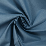 Popeline de coton Noé bleu barbeau