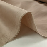 Popeline de coton satinée beige poudré