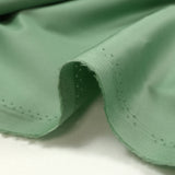 Almond green satin cotton poplin