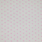 Cotton dive printed pink heart white background