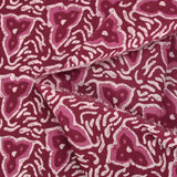 Coton batik imprimé Jodhpur fond lie de vin