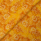 Coton batik imprimé Udaipur fond jaune