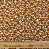 Coton batik imprimé Ghaziabad fond camel