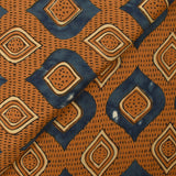 Coton indien imprimé Aligarh fond camel