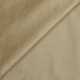 Terciopelo de algodón manga corta rayas fantasía beige
