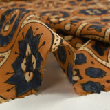 Coton indien imprimé Hyderabad fond camel