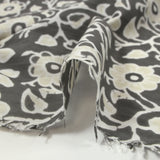 Coton batik imprimé Agra fond gris