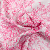 Cotton dive canvas of Pink Jouy