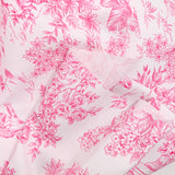 Cotton dive canvas of Pink Jouy