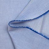 Cotton jacquard shirt Nicolas light blue background