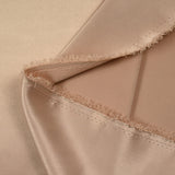 Crêpe satin lourd champagne rosé