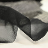Black sequins on tulle