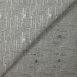 Algodón efecto seersucker jaspeado blanco y gris