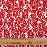 Red Maud scalloped lace