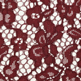 Maud burgundy scalloped lace
