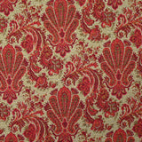 Polycotton jacquard with strawberry and yellow ornament