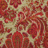 Polycotton jacquard with strawberry and yellow ornament