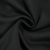 Black cotton fleece