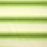 Coton imprimé rayé nuances chlorophylle