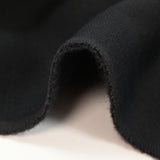 Black cotton fleece
