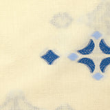 Sorelle woven-dyed cotton jacquard blue ecru background