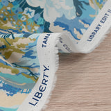 Coton liberty ® Coastal Landscape bleu au mètre