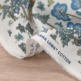 Coton liberty ® Doe a Deer bleu fond blanc au mètre
