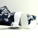 Cotton Popeline Printed Christmas Pampille Marine Foundation