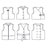 Patron de Couture gilet sans manche femme RABAT