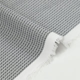 Gray fantasy jacquard polycotton poplin